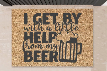 Fußmatte mit Spruch Bier -